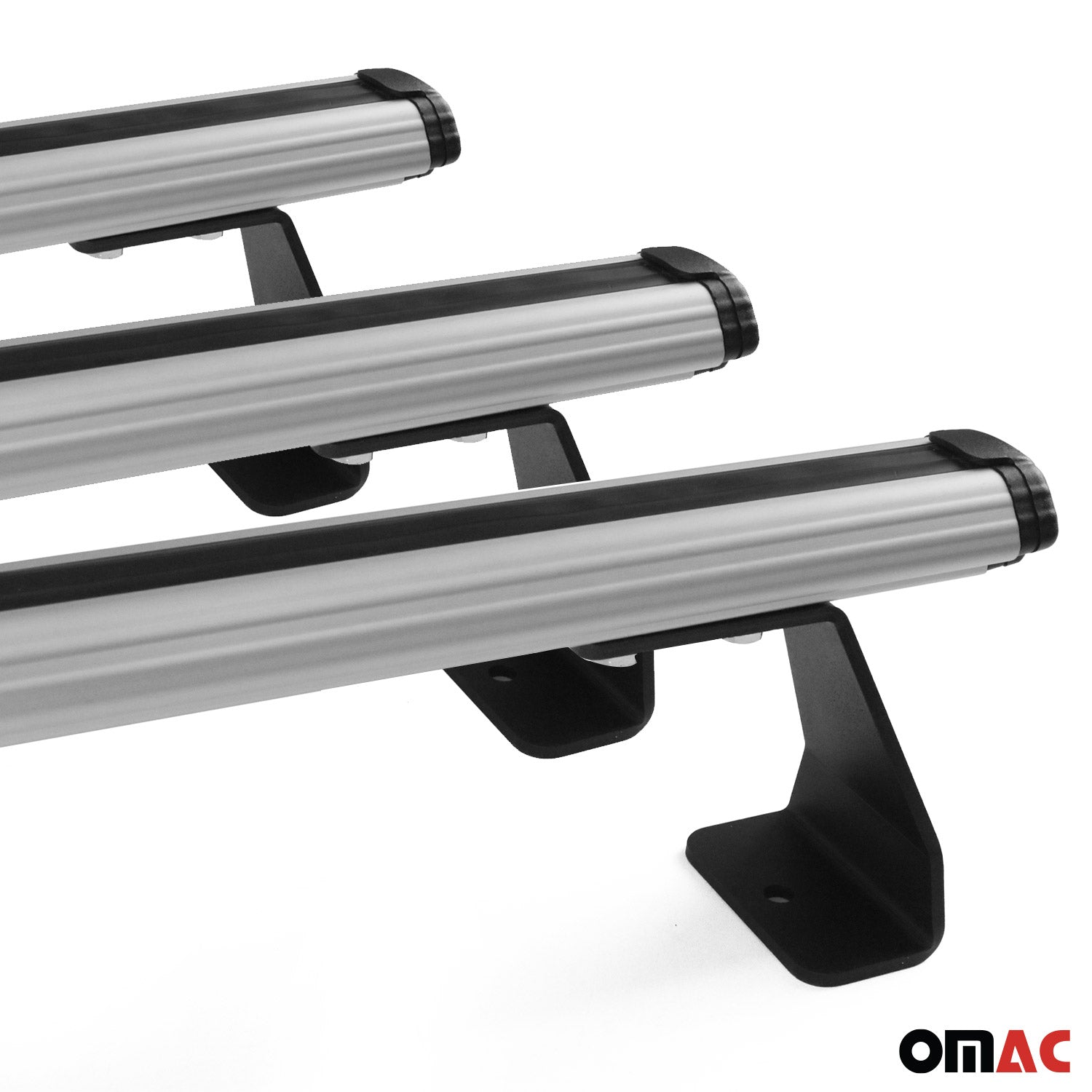 Barres de toit transversales pour Nissan NV200 2009-2020 Aluminium Gris 3 pcs
