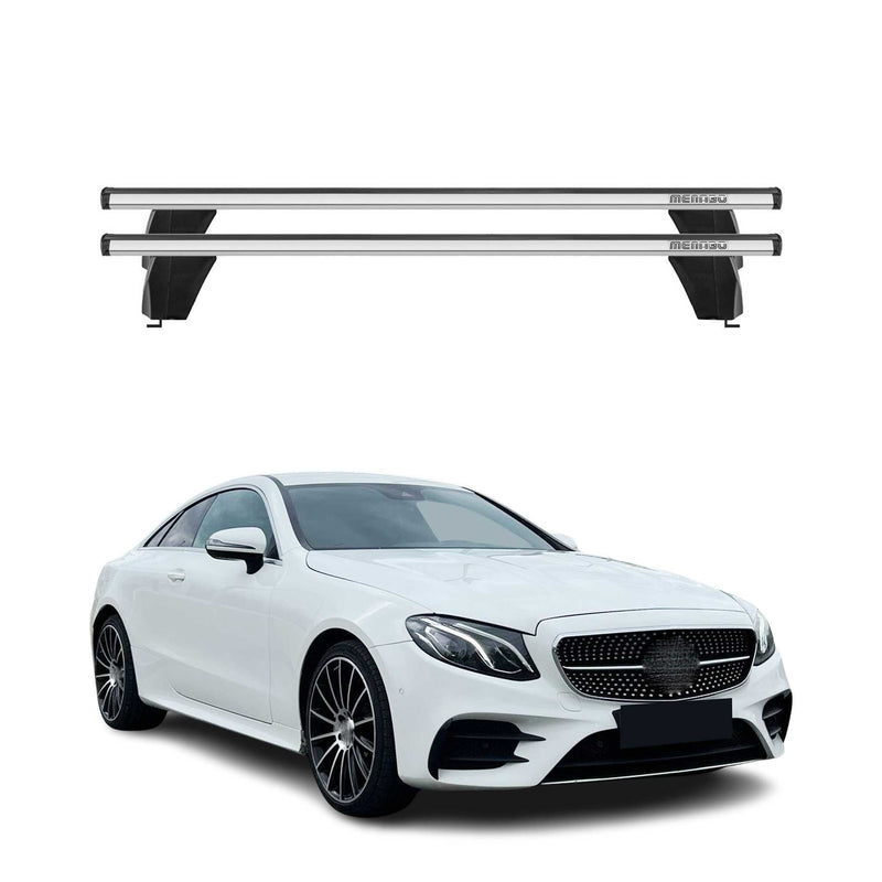 Barres de toit Transversales pour Mercedes E Coupe C238 2017-2025 Alu Gris 2x