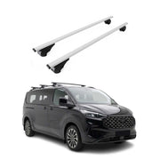 Barres de toit Transversales pour Ford Tourneo Custom II 2023-2026 Acier Gris 2x