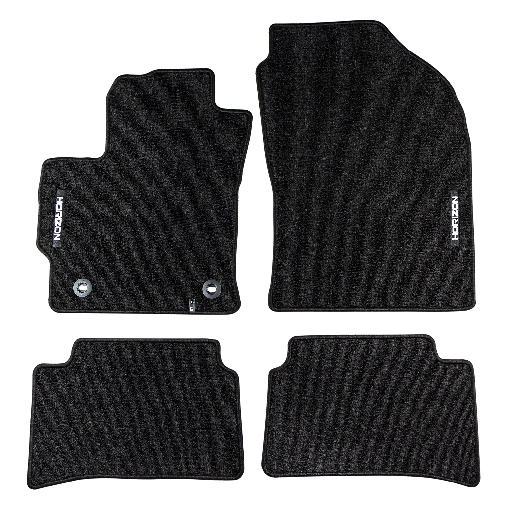 Tapis de sol pour Toyota Corolla HB Hybrid 2019-2026  Velours Noir 4Pcs