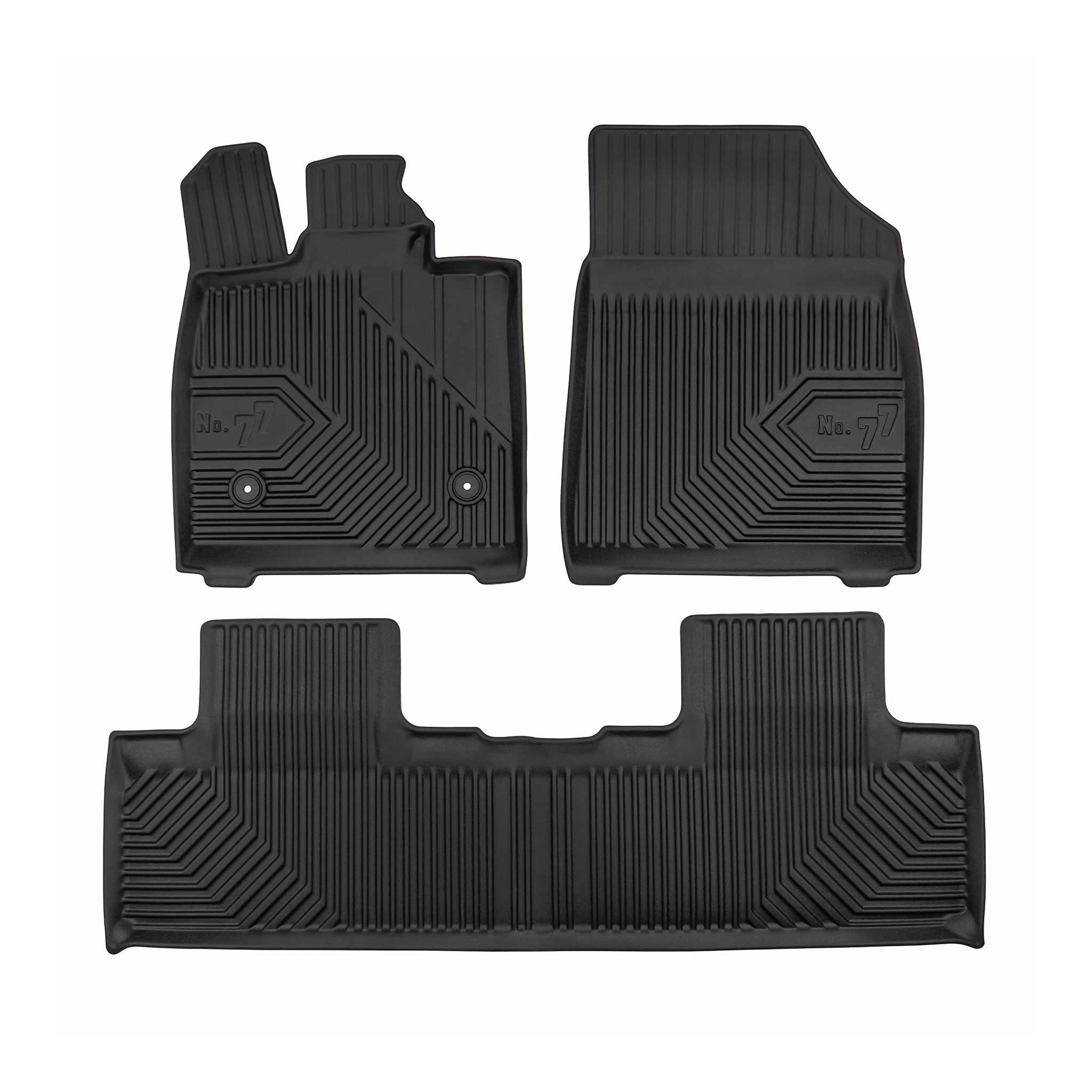 Tapis de Sol de Voiture pour BYD Seal U SUV 2024-2026 TPE Antidérapant Noir 3Pcs