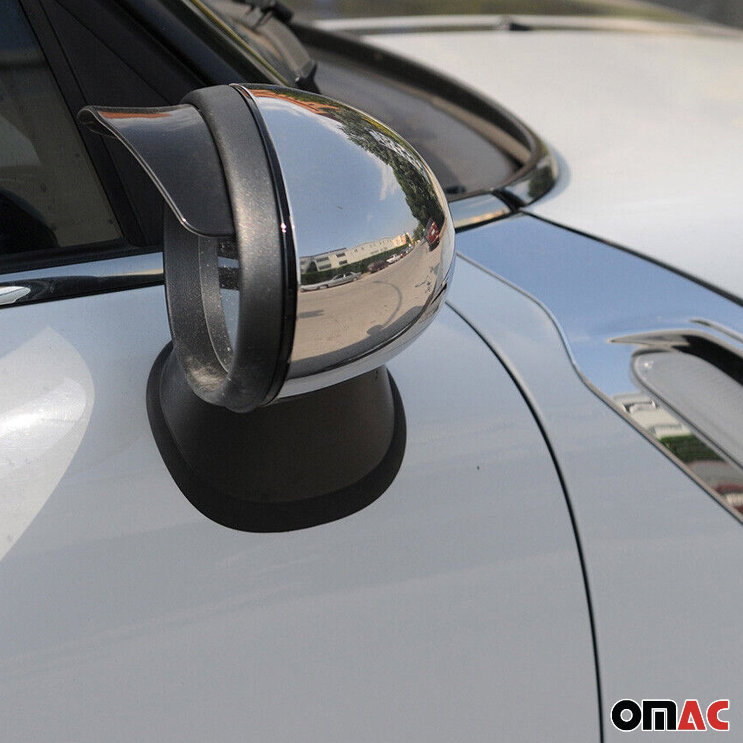 Coques de Rétroviseurs pour Mini Roadster R59 2012-2015 en Acier Chromé Argent