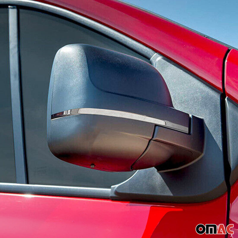 Coques de Rétroviseurs pour Fiat Talento 2016-2021 en Acier Chromé Argent