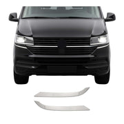 Baguettes de Phare Avant pour VW T6.1 Transporter tout 2019-2024 chromé inoxy