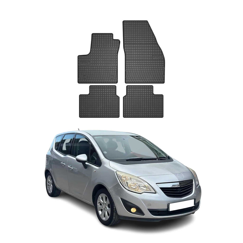 Tapis de Sol pour Opel Meriva B 2010-2017 Caoutchouc Noir