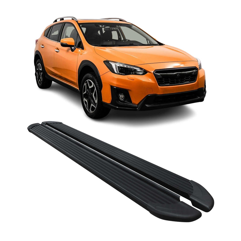 Marchepieds Latéraux pédale pour Subaru XV 2012-2018 Noir Aluminium 2Pcs