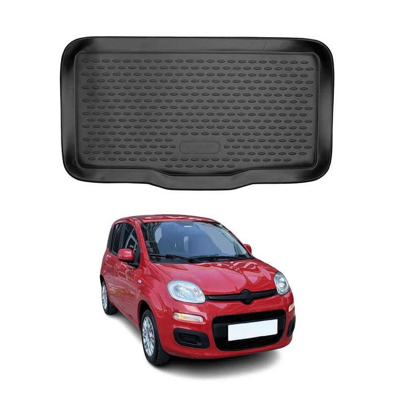 Tapis de Coffre pour Fiat Panda 2011-2025 Noir TPE