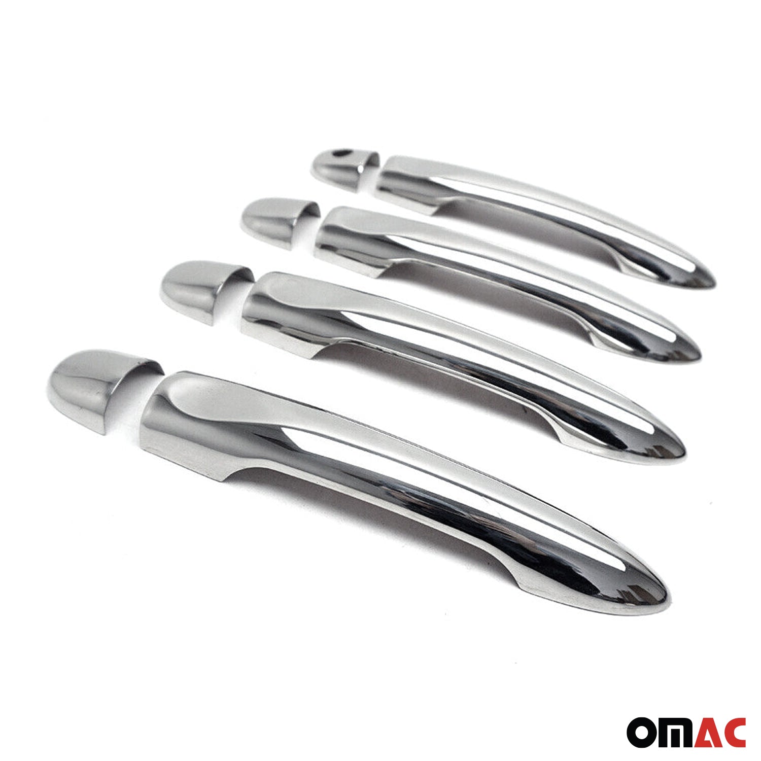 Couverture de poignée de porte pour Renault Megane 2008-2016 en Acier Inox 8Pcs