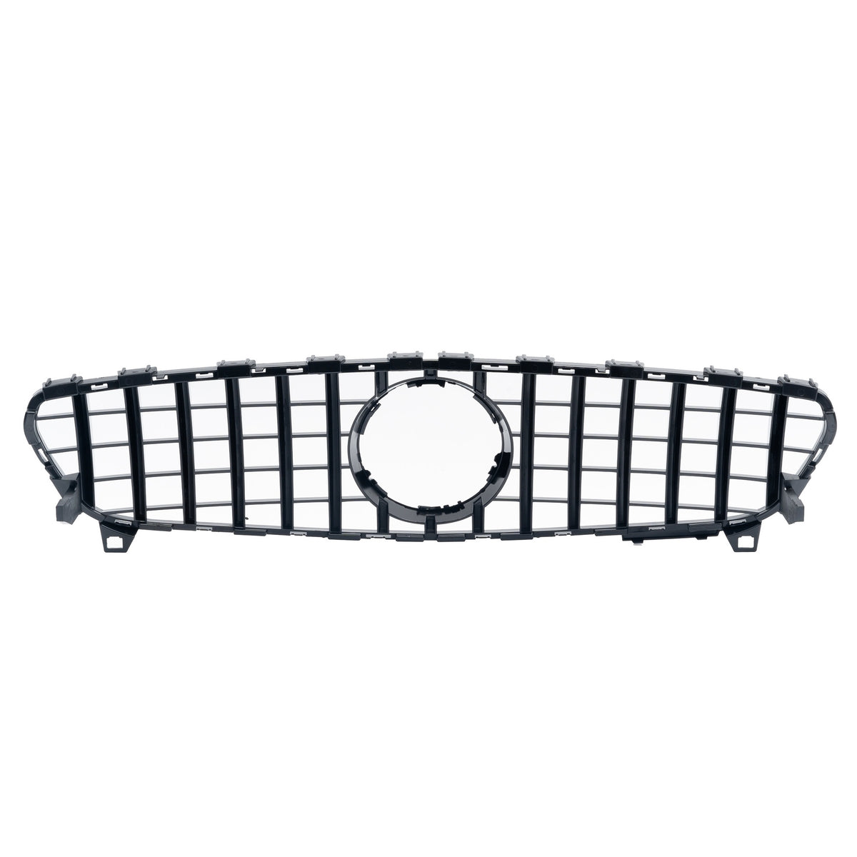 JOM Calandre pour Mercedes A-Klasse W176 2015–2018 Sport Look Noir Brillant