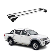 Barres de toit Transversales pour Mitsubishi L200 IV 2006-2015 TÜV Alu Gris 2x