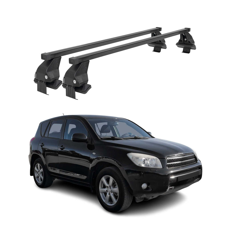 Barres Transversales Menabo pour Toyota RAV4 2005-2012 Noir