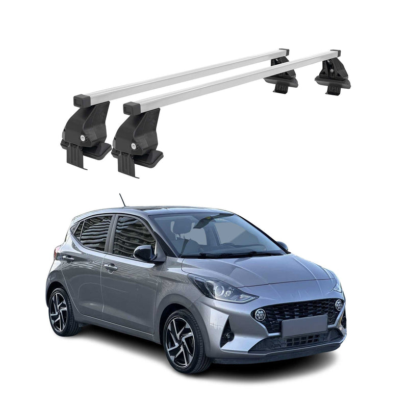 Barres de toit transversales pour Hyundai i10 2019-2024 Gris