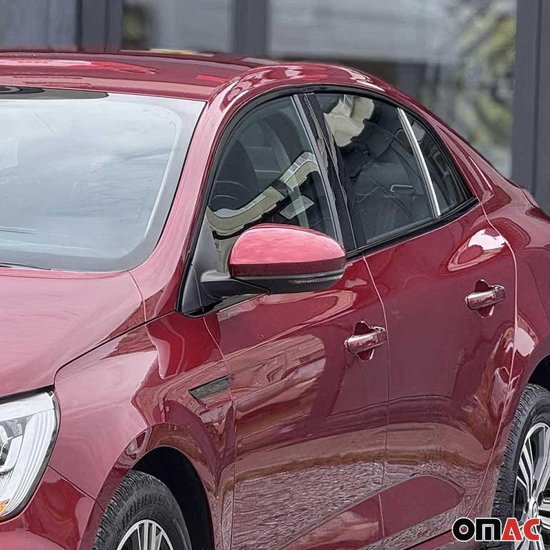 Baguettes pour contour latérales pour Renault Megane IV Berline 2016-2021 inox
