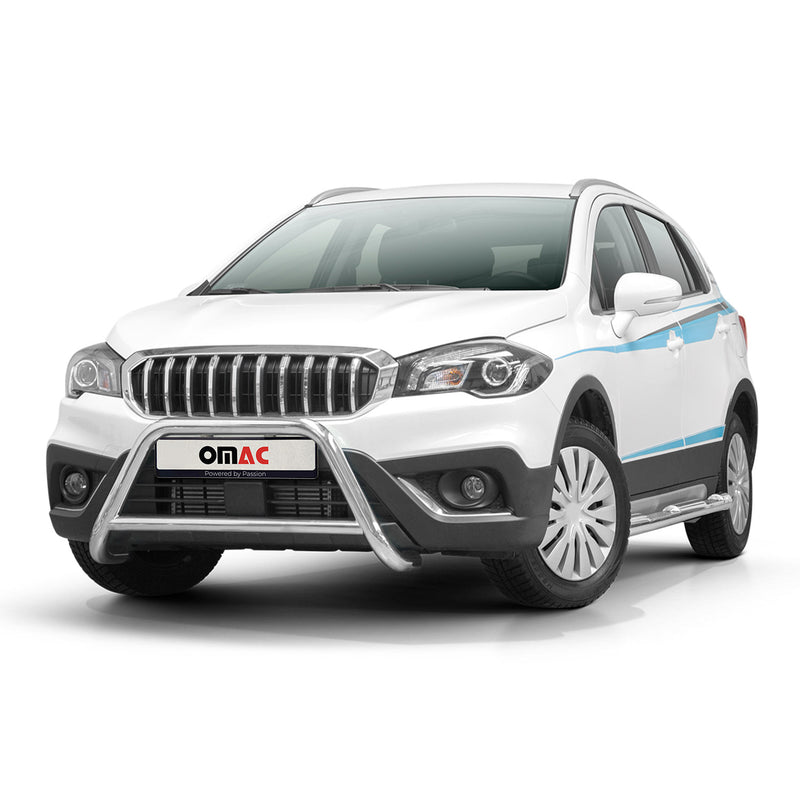 Pare-Buffle Avant Pour Suzuki SX4 S-Cross 2016-2021 Argent