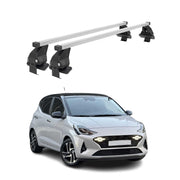 Barres de toit transversales pour Hyundai i10 III 2023-26 Facelift Acier Gris 2x