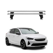 Menabo Barres de toit Transversales pour Opel Corsa 2019-2026 Alu Gris ABE 2x