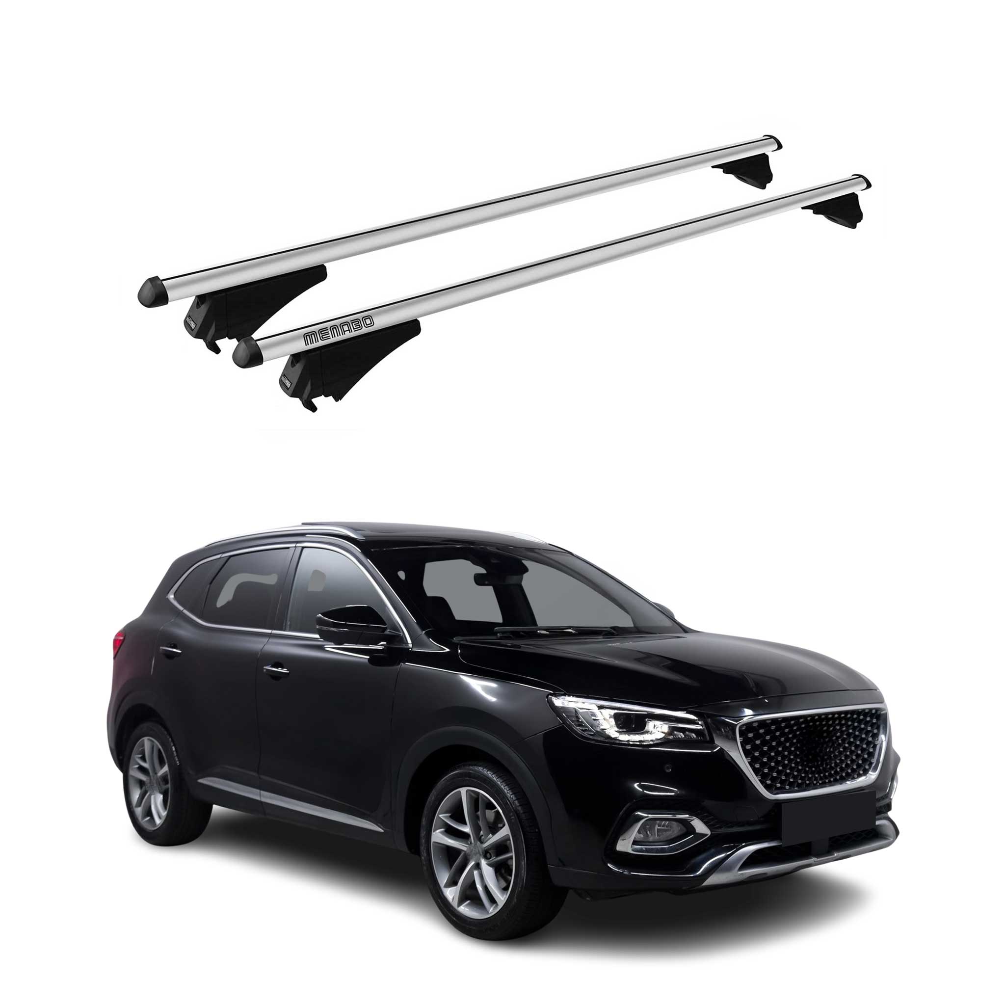 Tiger Barres De Toit Transversales pour MG HS 2018-2026 Gris
