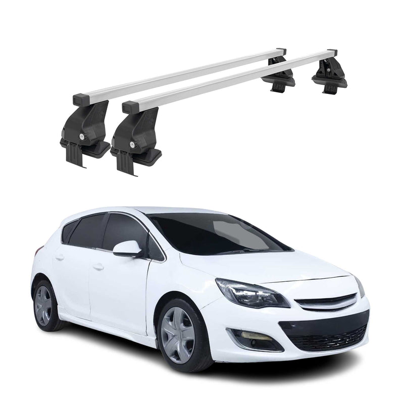 Barres de toit transversales pour Opel Astra J 2010-2016 Gris