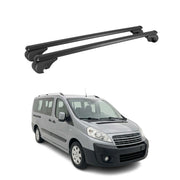 Barres de toit Transversales pour Citroen Jumpy 2007-2016 TÜV Aluminium Noir 2x