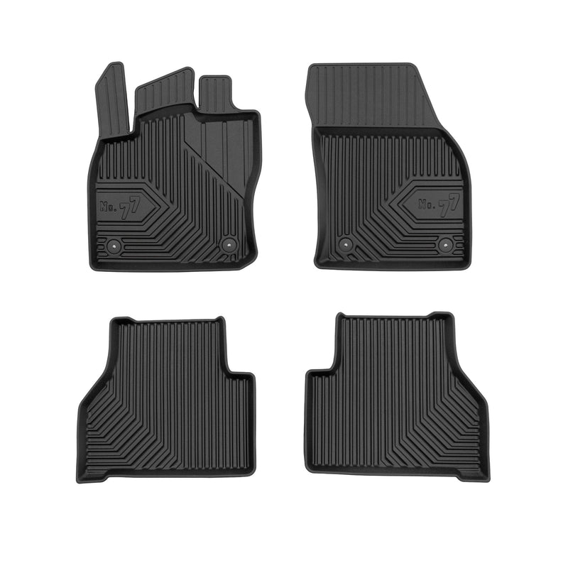Tapis de Sol de Voiture pour VW Caddy IV 2020-2025 TPE Antidérapant Noir 4Pcs