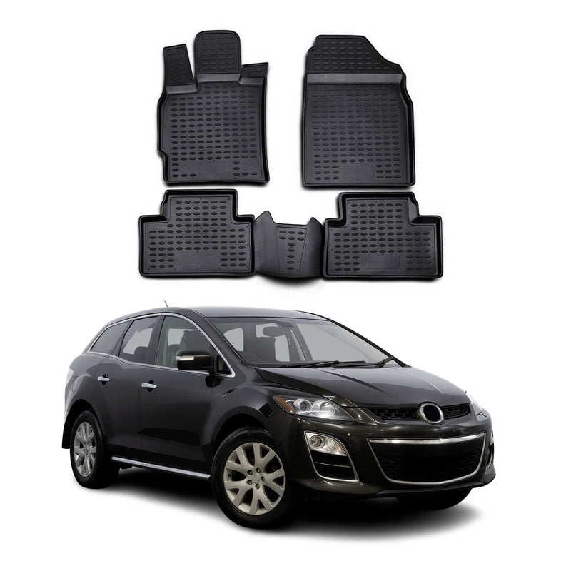 Tapis de Sol pour Mazda CX-7 2006-2012 TPE Noir