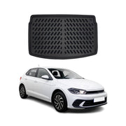 Tapis de coffre Supérieur pour VW Polo MK6 2017-2027 Noir 3D en TPE