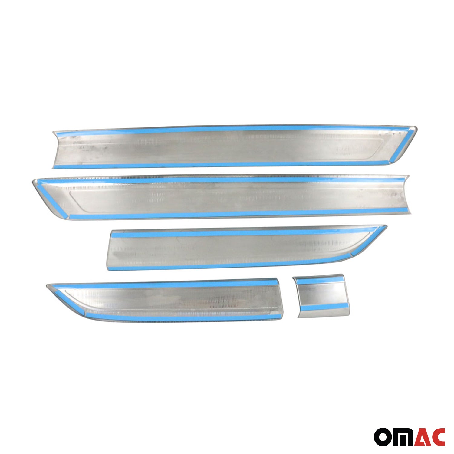 Garniture Baguette de porte latérale pour Ford Transit Custom 2012-2021 inox 5x