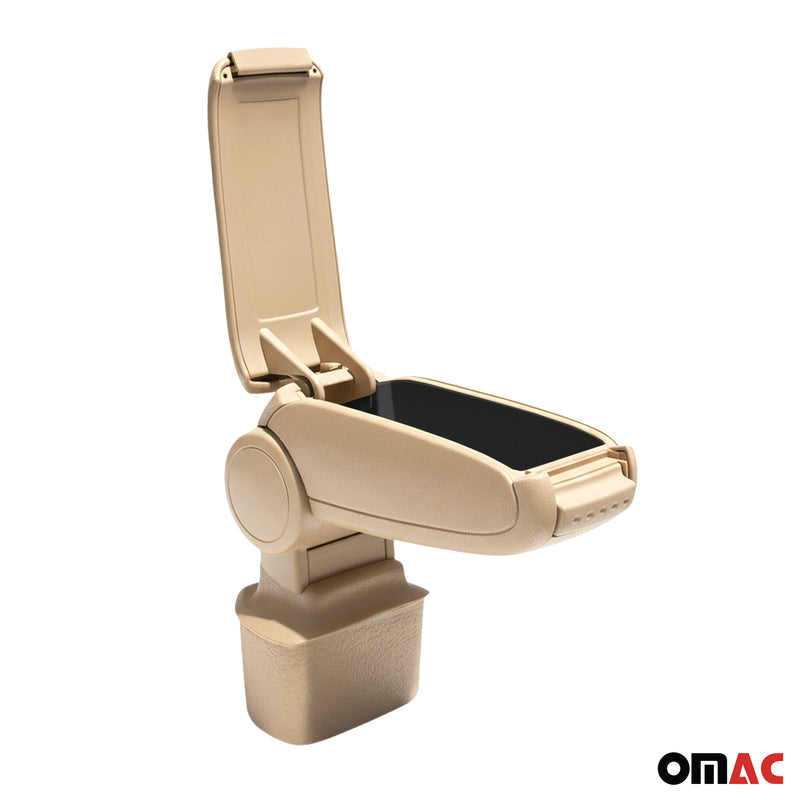 Accoudoir pour Nissan Juke 2011-2019 Vinyl Abs Beige Central Organiseur