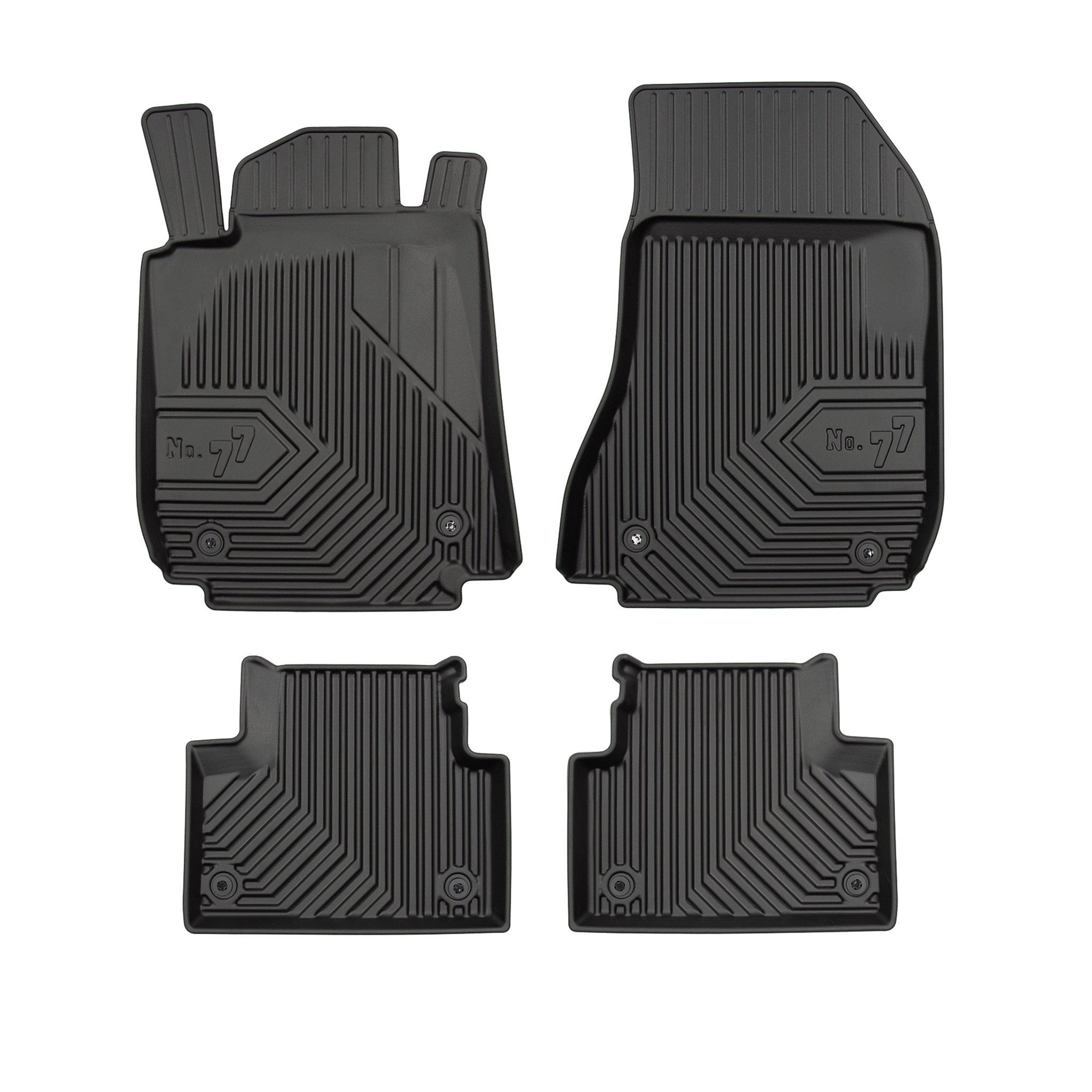 Tapis de Sol de Voiture pour Alfa Romeo 159 2005-2011 TPE Imperméable Noir 4Pcs