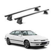 Barres de toit transversales acier pour Opel Calibra 1990-1997 TÜV 75 kg Noir 2x