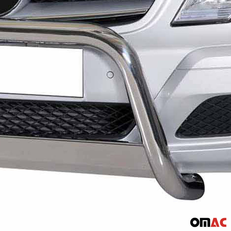 Pare-buffle Avant pour Mercedes Vito Viano 2010-2014 63 mm en Acier Gris