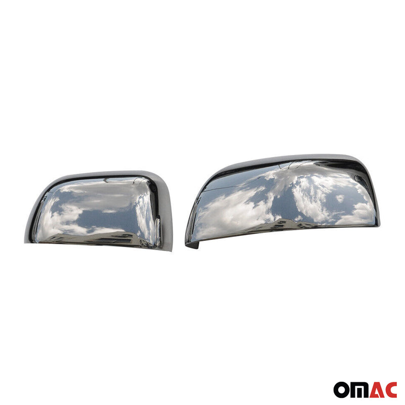 Coques de Rétroviseurs pour Dacia Duster 2010-2012 en Acier Chromé Argent