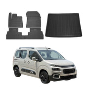 Kit Tapis de sol et coffre pour Citroen Berlingo 2018-2026 TPE Noir