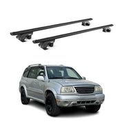 Barres de toit transversales pour Suzuki Grand Vitara I 1998-2005 Alu Noir ABE