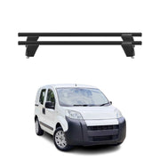 Menabo Barres de toit Transversales pour Citroen Nemo Van 2008-2024 Alu Noir ABE