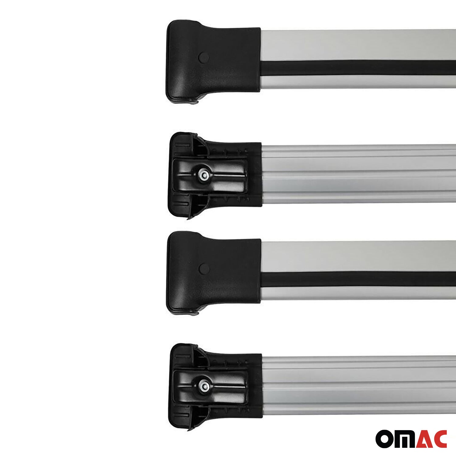 Barres de toit transversales pour Opel Vivaro C / Zafira Life 2019-2026 Gris 4x