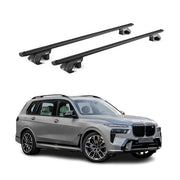 Barres de toit transversales ABE pour BMW X7 G07 2018-2026 5 P Alu Noir 2x