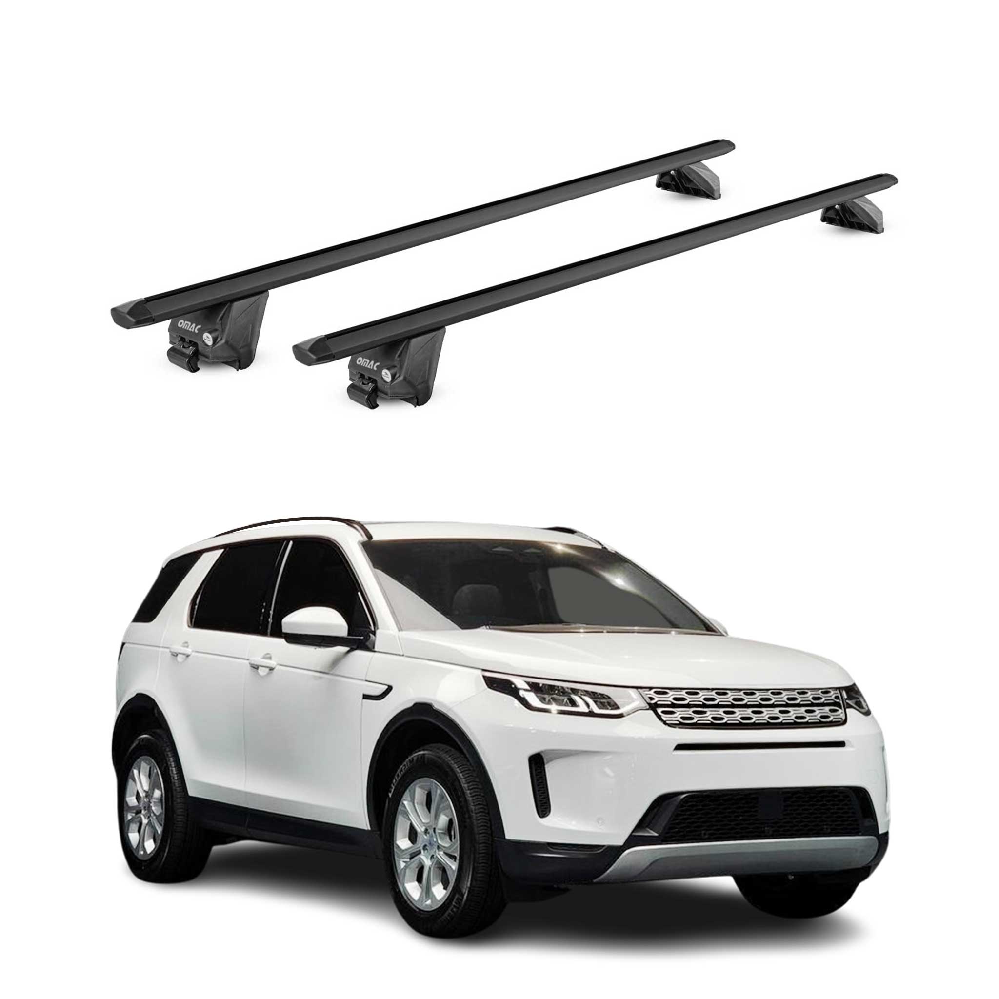 Barres de toit transversales pour Land Rover Discovery Sport 2015-2026 Noir ABE