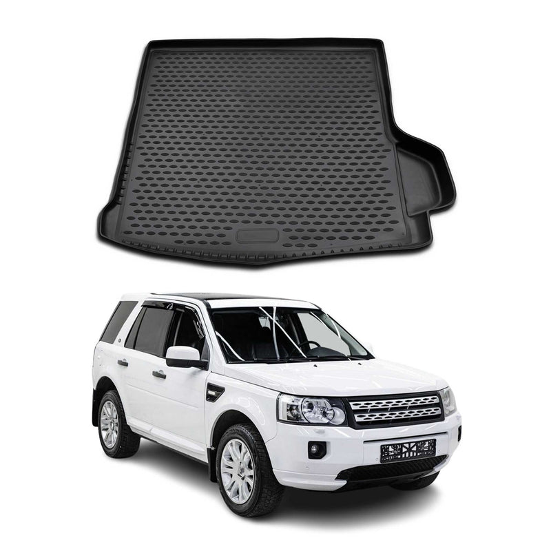 Tapis de Coffre pour Land Rover Freelander 2006-2014 TPE Noir