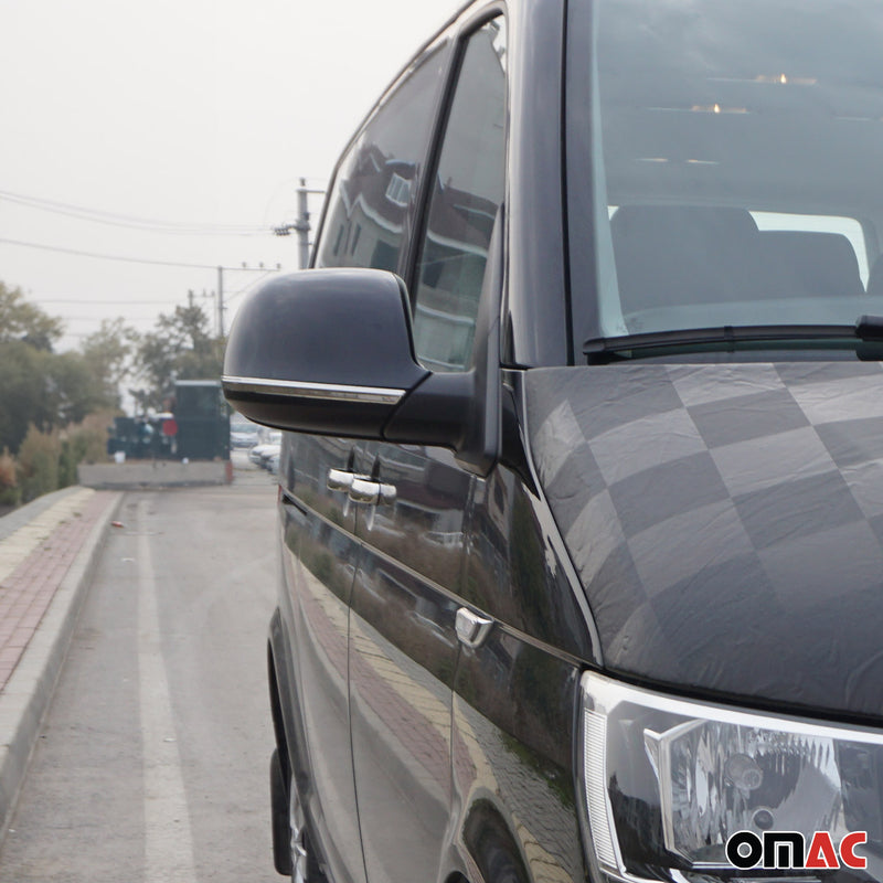 Garniture de Coque de Rétroviseur Pour VW T5 Multivan 2010-2015 Acier 2Pcs