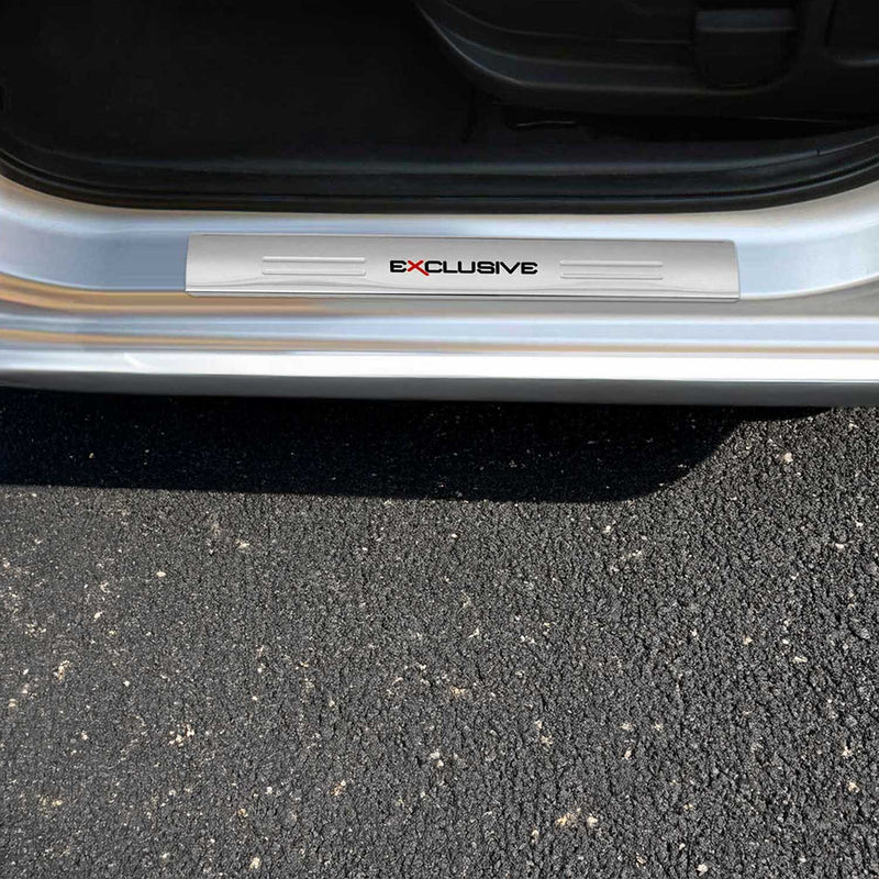 Couverture De Seuil De Porte Pour VW Touran 2003-2015 Exclusive Inox Chromé 4x