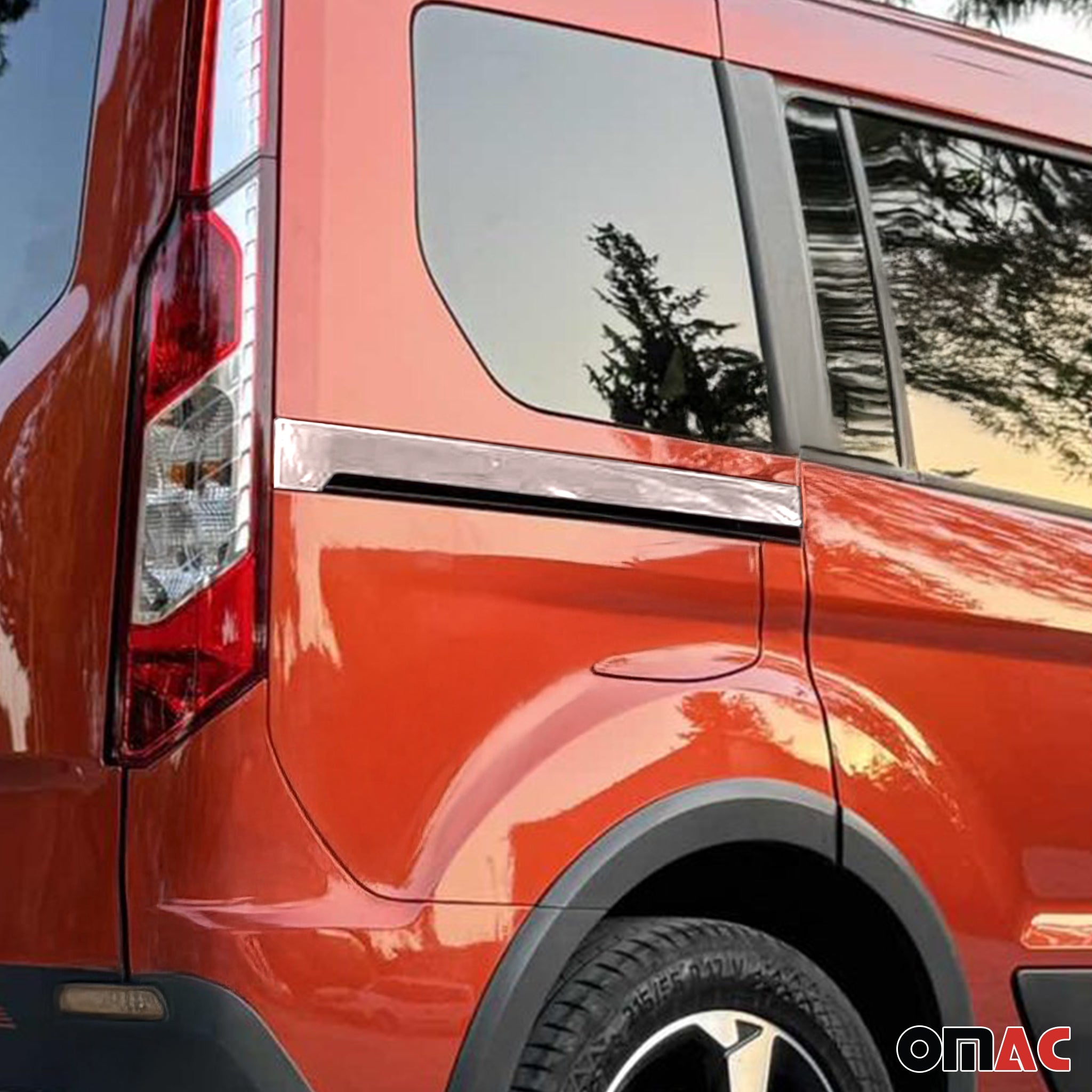 Bande de Porte latérale pour Ford Connect 2019-2021 L1 FL acier inoxydable 2Pcs