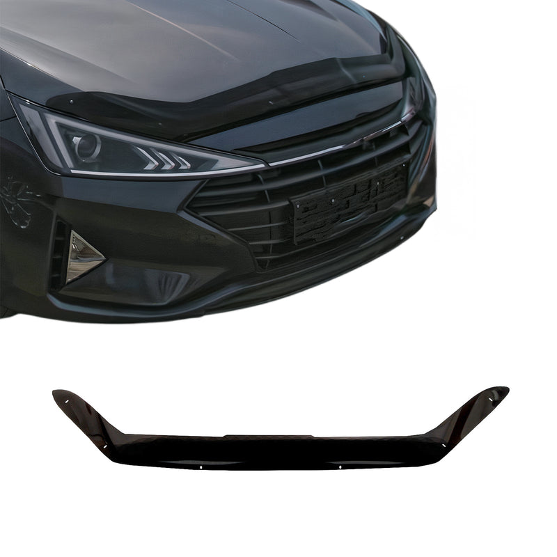 Deflecteurs d'air capot de voiture pour Hyundai Elantra 2017-2021 Acrylique Noir
