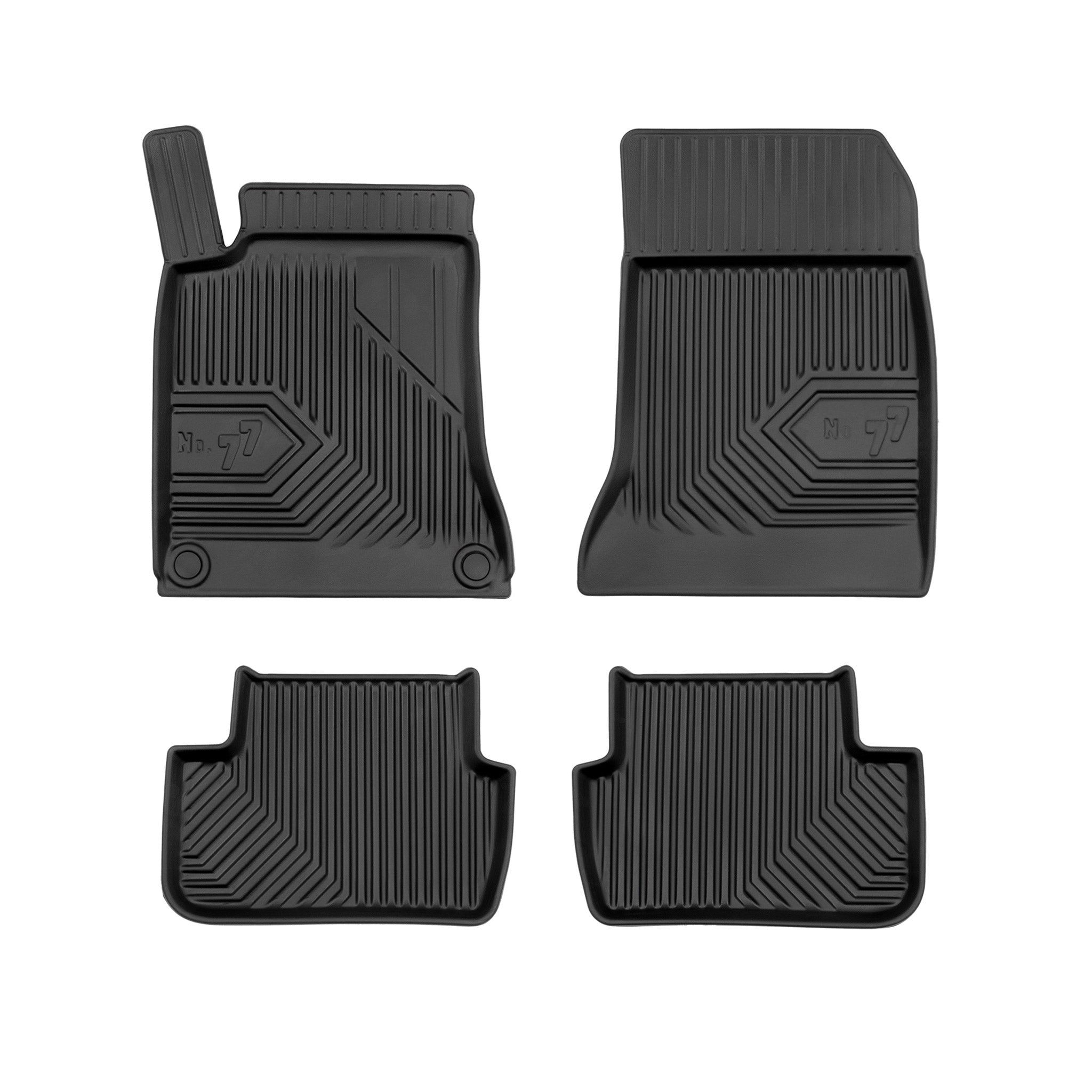 Tapis de Sol de Voiture pour Mercedes-Benz Classe B W246 2011-2018 TPE Noir 4Pcs