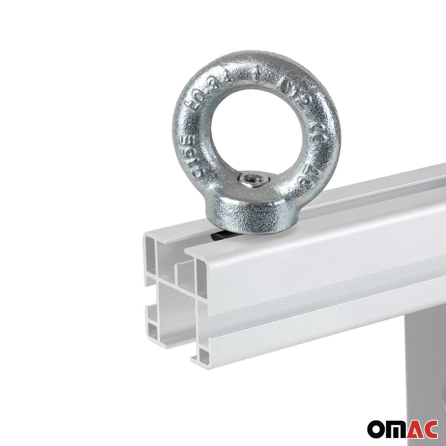 Menabo Ecrou à anneau Acier Inoxydable Anneau fileté 2x