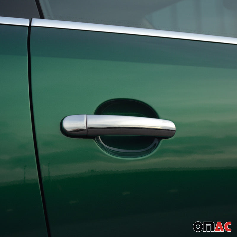 Couvertures Poignées de portes pour Audi A2 2000-2005 4 portes 8pcs en acier inox Chromé