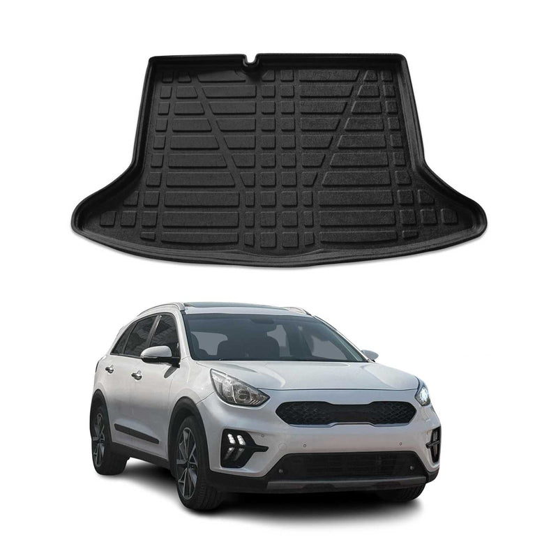 Tapis de Coffre pour Kia Niro 2016-2021 en TPE Noir