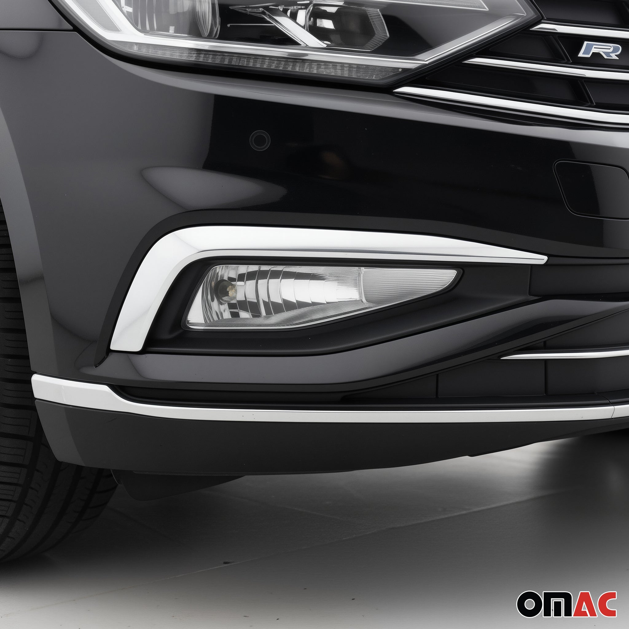 Baguettes phare antibrouillard pour VW Passat B8 2019-2021 en acier inox chrome