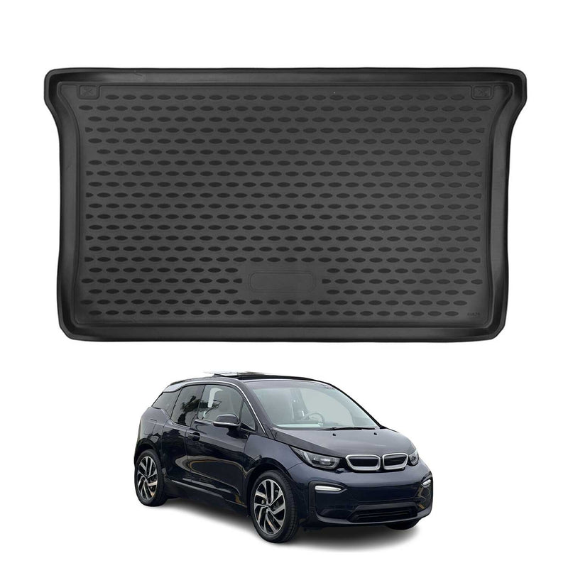 OMAC Tapis de coffre pour BMW i3 2013-2023 caoutchouc TPE Noir