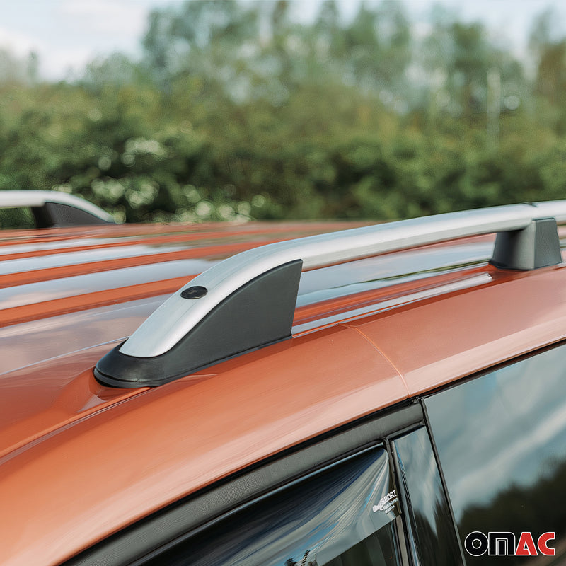 Barres De Toit Longitudinales pour VW T7 Multivan 2021-2025 Alu Gris 2x L1/L2